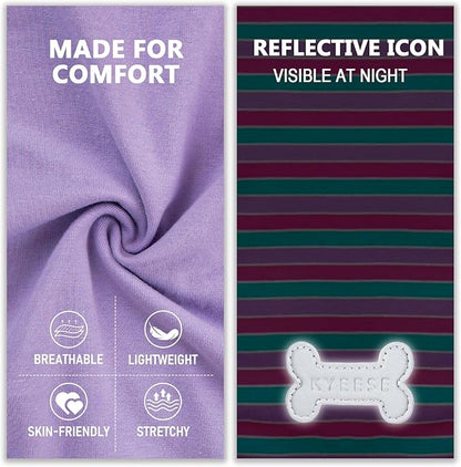 KYEESE 2Pack Dog Shirt, Soft Striped Dogs T Shirts, Lightweight Pet Tank Top, Sleeveless Dog Shirt for Small Dogs, Stretchy Comfortable Pet Vest, Purple+Blue Striped, XL