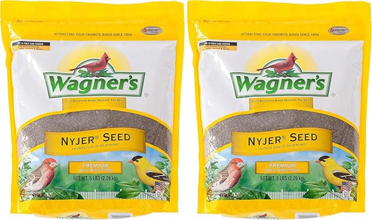 Wagner's 62051 Nyjer Seed Wild Bird Food, 5-Pound Bag (Pack of 2)