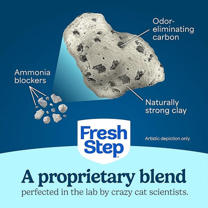 Fresh Step Advanced Ever Fresh Multi Cat Clumping Cat Litter with Febreze Freshness, Low Dust, Odor Control with Ammonia Block Tech, Compatible in Automatic Litter Boxes, 32 lb. (2 x 16 lb.)