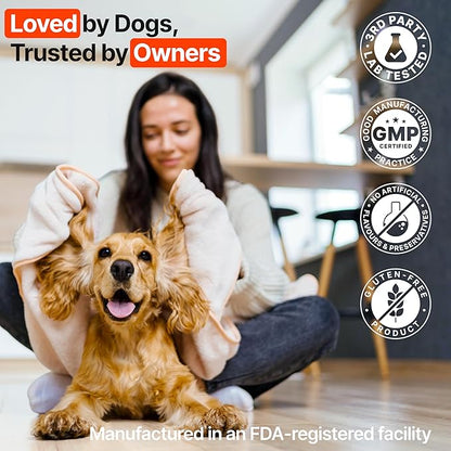 Dog Allergy Chews – Dog Allergy Relief, Itch Relief for Dogs – Anti Itch, Allergies & Immune Chews for Dogs with Omega 3 Fish Oil, Colostrum & Probiotics – 340 Count, Made in USA