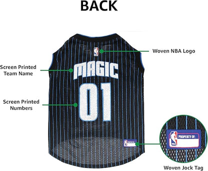 Pets First NBA ORLANDO MAGIC DOG Jersey, Small - Tank Top Basketball Pet Jersey
