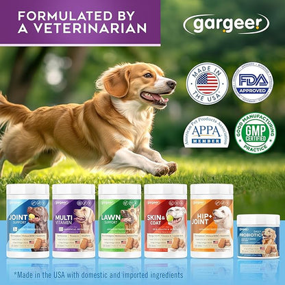 Gargeer Dog Multivitamin 21-in-1 Chews for Dogs. Rich with Fatty Acids & Antioxidants. Supports Healthy Gut, Mobility & Immune System. for Seniors and Puppies – 60 Soft Chews, Made in the USA, Enjoy!