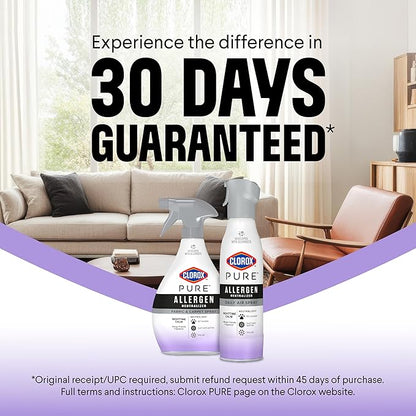Clorox PURE Allergen Neutralizer Fabric and Carpet Spray, Nighttime Calm, 26 Fluid Ounces