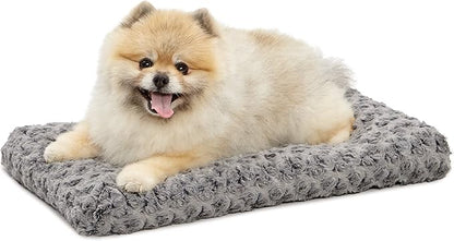 MidWest Homes for Pets XS QuietTime Deluxe Gray Ombre Swirl Plush Pet Bed, Machine Washable, Non-Skid Bottom, Soft Crate Mat for 22-inch Crates