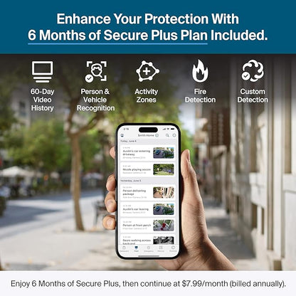 Arlo Pro Security Camera 2K HDR (6th Gen, 2025 Release) Wireless Outdoor Camera, 4 Cam with 6-Month Secure Plus Subscription