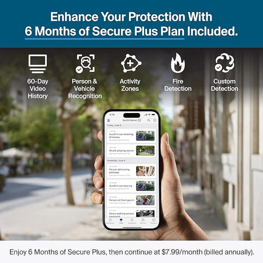 Arlo Pro Security Camera 2K HDR (6th Gen, 2025 Release) Wireless Outdoor Camera, 4 Cam with 6-Month Secure Plus Subscription