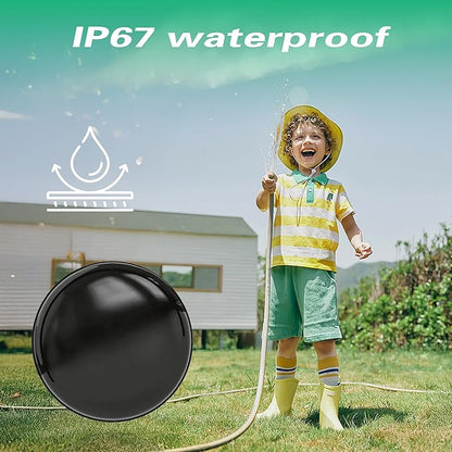 GPS Tracker for Vehicles.Mini Hidden Magnetic GPS Tracker for Vehicles - Full Global Coverage, No Subscription or SIM Card Required - Perfect for Cars, Assets, Pets, Kids, and Seniors!(Black Circle)