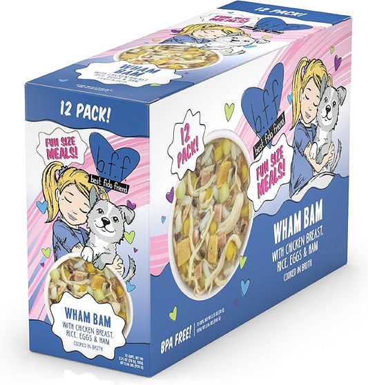 Weruva Best Fido Friend Fun Size Meals for Dogs, Wham Bam, 2.75oz Cup, Pack of 12