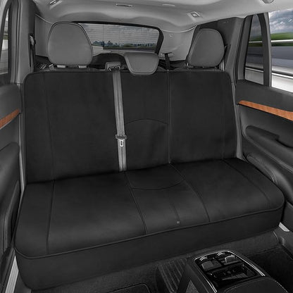 Motor Trend Neoprene Waterproof Seat Covers for Cars, Trucks, & SUV – Black Automotive Interior Protectors - Rear Split Bench Protector for Kids Dogs & Pets – Forros para Asientos de Carro