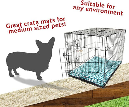 36" Towers Pacific Blue Crate Dog Bed Mat By Majestic Pet Products