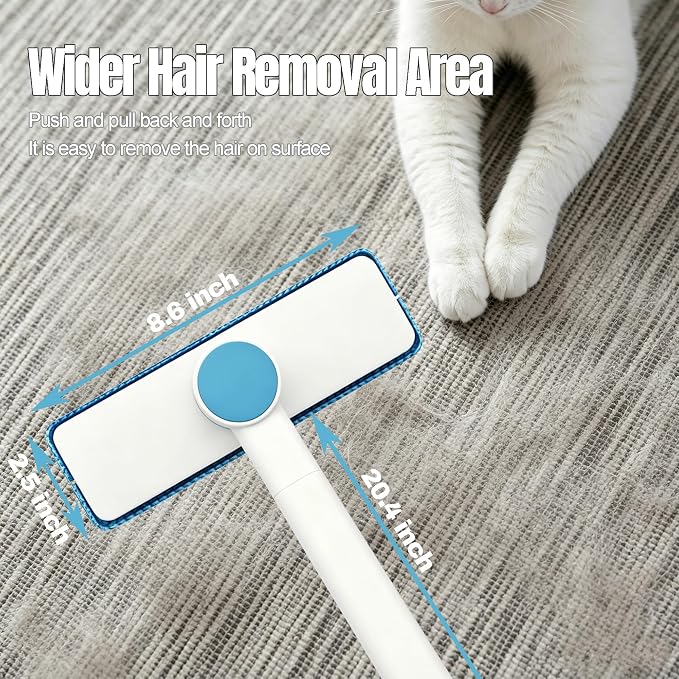 Pet Cat Hair Remover for Furniture Couch, Reusable Pet Hair Remover Brush | Upgraded 3 in 1 Pet Fur Hair Removal Remover Cleaner