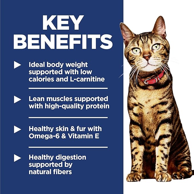 Hill's Science Diet Adult 1-6 Light Dry Cat Food, Chicken, 4 lb. Bag