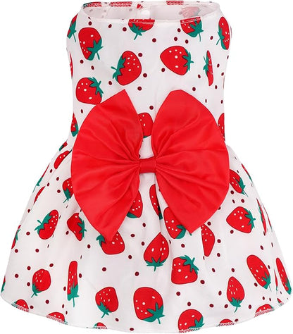 choyaxo Floral Dog Dress Cute Dog Skirt Pet Dress Summer Pet Clothes for Puppy Small Cats