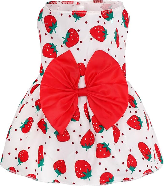 choyaxo Floral Dog Dress Cute Dog Skirt Pet Dress Summer Pet Clothes for Puppy Small Cats