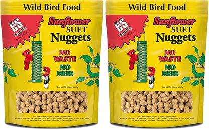 C&S CS06110 Sunflower Suet Nuggets, 27-Ounce (Pack of 2)