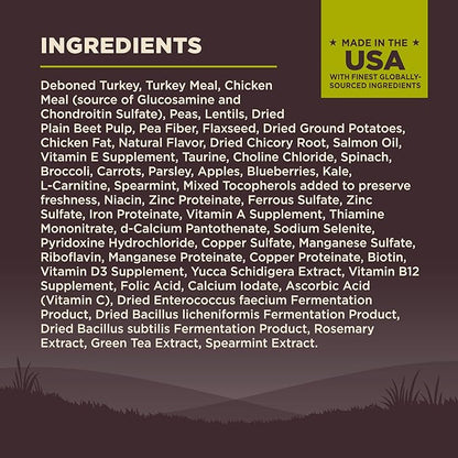 Wellness CORE Healthy Weight Small Breed Adult Dry Dog Food, Grain Free Kibble, Natural, High Protein, Turkey and Chicken Recipe, 4 lb Bag