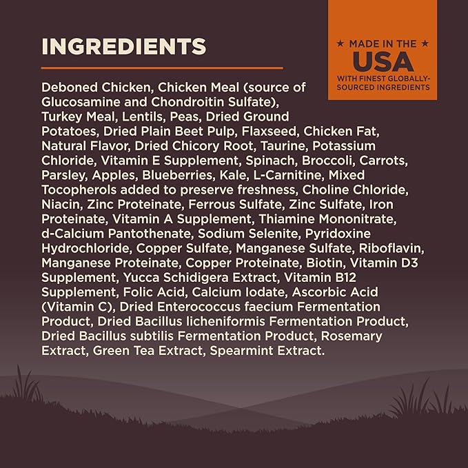 Wellness CORE Large Breed Puppy Dry Dog Food, Grain Free Kibble, Natural, High Protein, Chicken and Turkey Recipe, 26 lb Bag