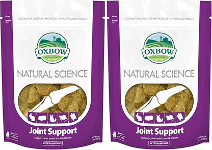 Oxbow Natural Science Joint Support,Anti Inflammatory Supplement for Rabbit & Guinea Pig,Oxbow Timothy Hay,Made with Glucosamine,Turmeric,& Yucca,Made in USA,4.2 oz Bag,(Pack of 2)