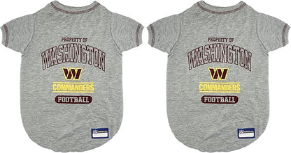 Pets First PET Shirt for Dogs & Cats - NFL Washington Commanders Dog T-Shirt, X-Large. - Cutest Pet Tee Shirt for The Real Sporty Pup! (WAC-4014-XL) (Pack of 2)