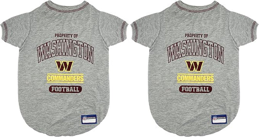 Pets First PET Shirt for Dogs & Cats - NFL Washington Commanders Dog T-Shirt, X-Large. - Cutest Pet Tee Shirt for The Real Sporty Pup! (WAC-4014-XL) (Pack of 2)