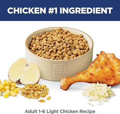 Hill's Science Diet Adult 1-6 Light Dry Cat Food, Chicken, 16 lb. Bag