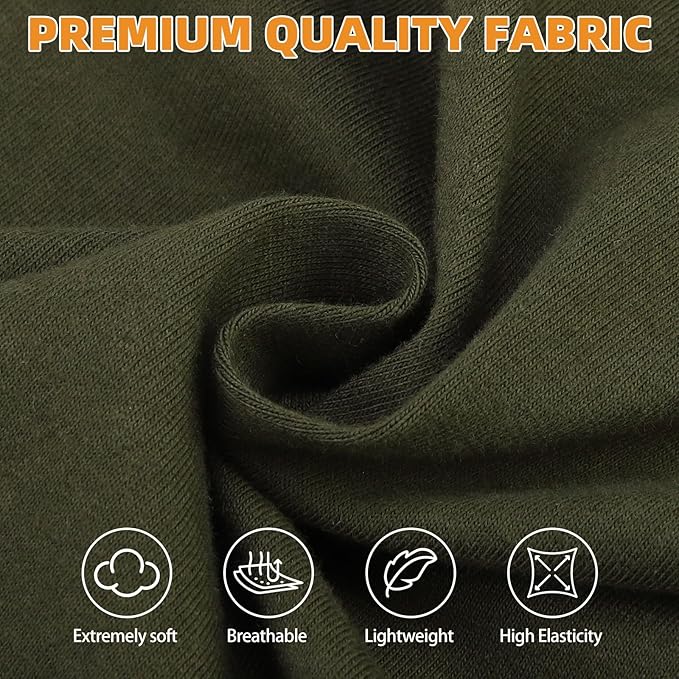 KOOLTAIL Dog Clothes for Large Dogs, 2 Pack Cotton Fall/Winter Warm Dog T Shirts Coats for Outdoor, UV & Insect Protection Anti-Hair Loss & Lightweight Pet Vest Tank Tops Apparel, Green&Light Green, L