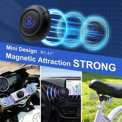 Car Tracker No Subscription, GPS Tracker for Vehicles No Subscription, Magnetic Vehicle Tracker with Real-Time Tracking, IP67 Waterproof Car GPS Tracker for Cars, Motorcycles, Kids, Pets & Luggage