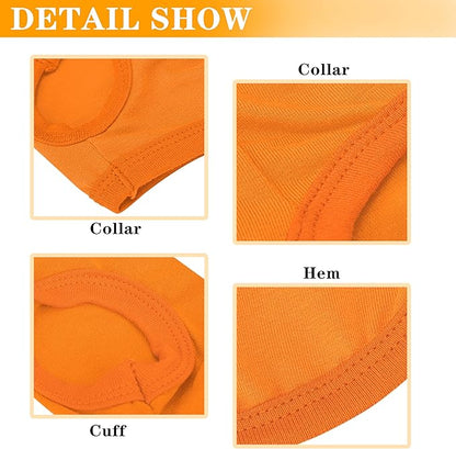 Cotton Dog Shirt with 'Little Miss Adorable' Corgi Head Print, Soft & Breathable Pet Apparel for Small, Medium, and Large Dogs, All-Season Sleeveless Vest, Cute and Comfortable Dog Outfit.Orange M