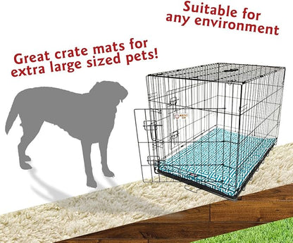 48" Towers Pacific Blue Crate Dog Bed Mat By Majestic Pet Products