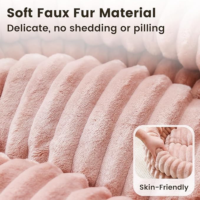 Small Dog Beds, Machine Washable Donut Cat Beds for Indoor Cats, Fluffy Warm Thermal Round Pet Bed with Anti-Slip Bottom for Puppy and Kitten, Dark Pink, 28"x28"x5"