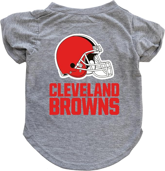 Littlearth NFL Cleveland Browns Pet T-Shirt, Team Color, Medium