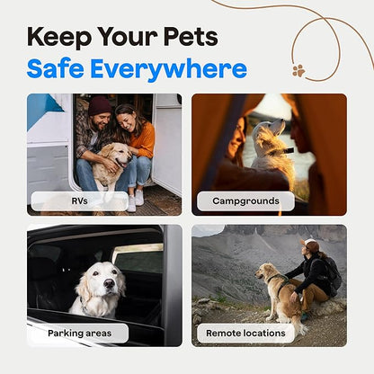Waggle 4G Pet Temperature Monitor with GPS & AQI - No WiFi Needed - Real Time App, SMS & Email Alerts - RV, Car & Home Safety Device - Power Outage Alerts - Subscription Required