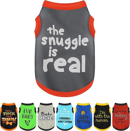 Elevate Your Pet's Seasonal Style with Playful Panache: with Adorable Beautifully Printed Dog Shirts Featuring Hilarious Printed Patterns for Airy Comfort in Summer and Fall Classic Series2 X-Small