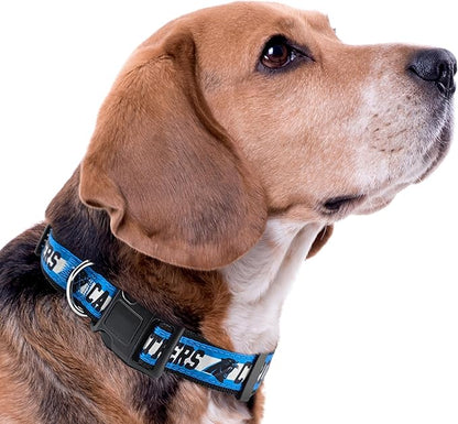 Pets First NFL Carolina Panthers Licensed PET COLLAR, Large - Heavy-Duty, Strong, and Durable Dog Collar. Available in 31 Football Teams and 4 Sizes