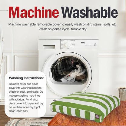 Majestic Pet Rectangle Medium Dog Bed Washable – Non Slip Comfy Pet Bed – Dog Crate Bed with Removable Washable Cover – Dog Kennel Bed for Sleeping - Dog Bed Medium Breed 36x29x4 Inch – Sage Green