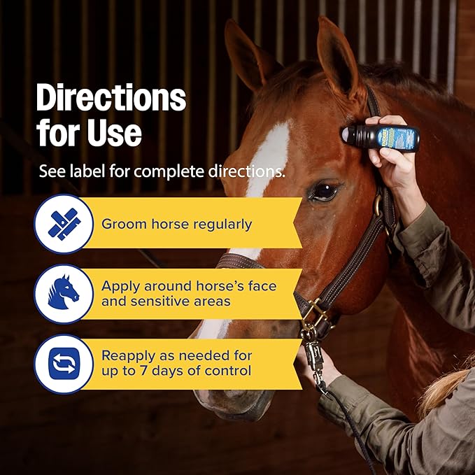 Farnam Endure Roll-On Fly Repellent for Horses, for Sensitive Areas, 3 Ounces
