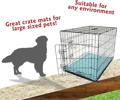 42" Towers Pacific Blue Crate Dog Bed Mat By Majestic Pet Products