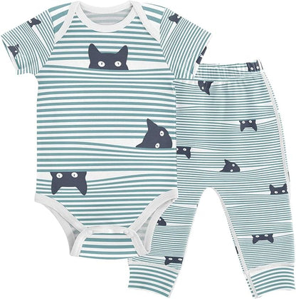 Baby Clothes Set Infant Bodysuits Pants Sets 0-24M For Boys Girls