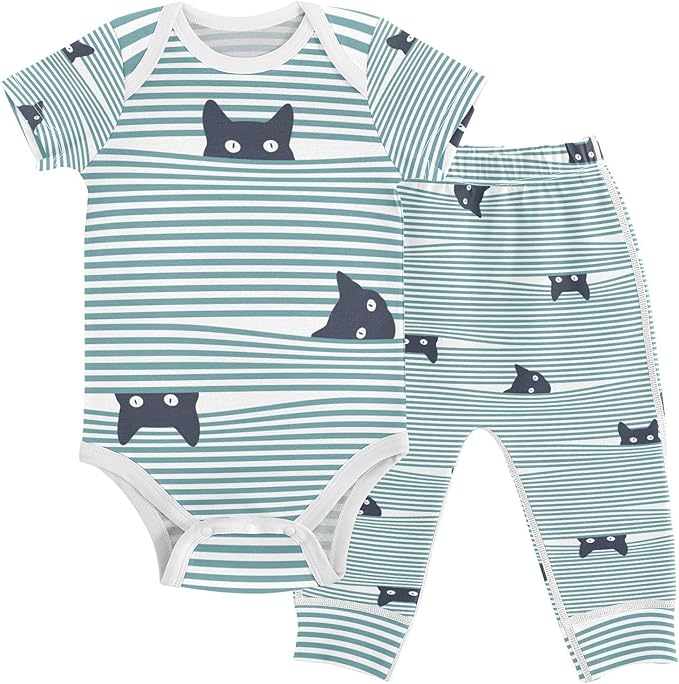 Baby Clothes Set Infant Bodysuits Pants Sets 0-24M For Boys Girls