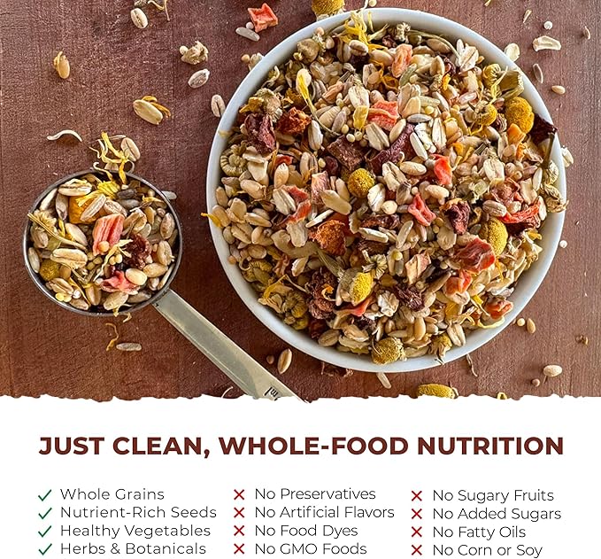 Blissful Balance Organic Parakeet Food, USDA Certified, Non-GMO, for Parakeets and Budgies, 2 lbs