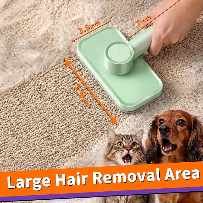 Pet Hair Removal Tool, Reusable Lint Brush for Multi-Fabric Edge | Upgraded Lint Broom Electrostatic Lint Brush Ideal for Pet Hair Removal, Couch & Bedding Cleaner, Dog & Cat Fur Removal