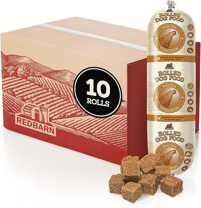 Redbarn Pet Products Grain Free Dog Food Roll - Chicken, 3lb, Pack of 10
