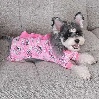 CuteBone Dinosaur Costume Dog Pajamas, Stretchy Spandex Crystal Velvet Sleepwear Coat for Small Dogs, Soft & Warm Pet Outfit Clothes for Cold Weather, Cozy Pullover Design COSP09S