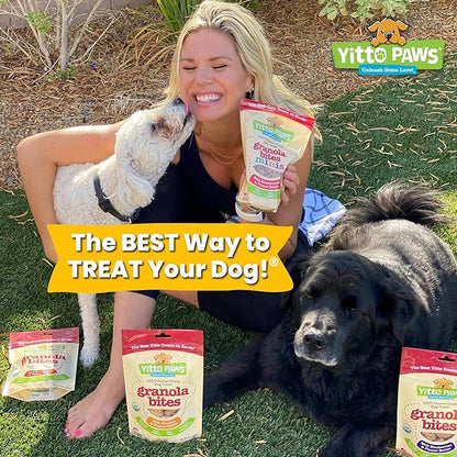Organic Dog Treats – Crunchy, Strawberry & Peanut Butter Training Dog Biscuits – Vegan, Human-Grade, No Sugar Added – Healthy, All Natural – Made in USA for All Breeds, 3-Pack (24 oz)