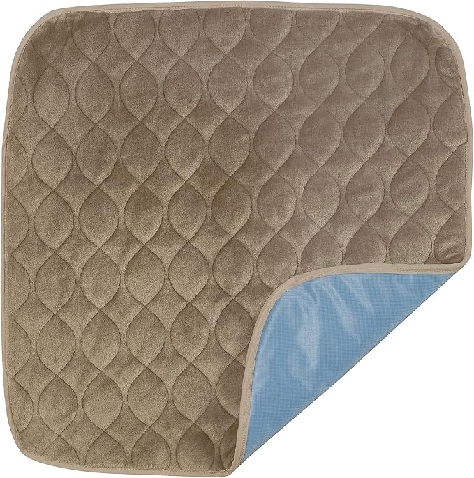 FRESH IDEAS Waterproof & Washable Seat Protector Pad, Tan, 2-Pack