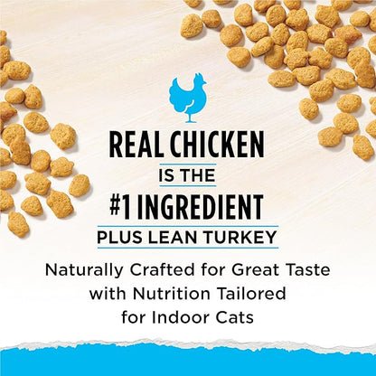 Purina Cat Chow Hairball, Healthy Weight, Indoor, Natural Dry Cat Food, Naturals Indoor - (Pack of 4) 3.15 lb. Bags