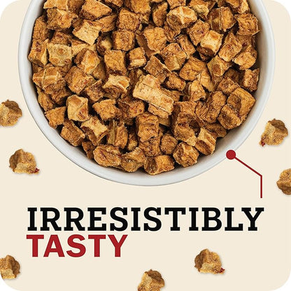 Redbarn Powerfood Air Dried Dog Food - 96% Chicken & Chicken Organs - High Protein Grain-Free Non-GMO Premium Dry Full Feed or Topper Made in USA with Omega 3 Salmon Oil Flaxseed - 2lb