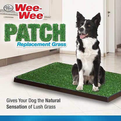 Four Paws Wee-Wee Premium Patch Indoor and Outdoor Pet Potty for Dogs l Dog Potty Training l Artificial Grass l Wee-Wee Patch