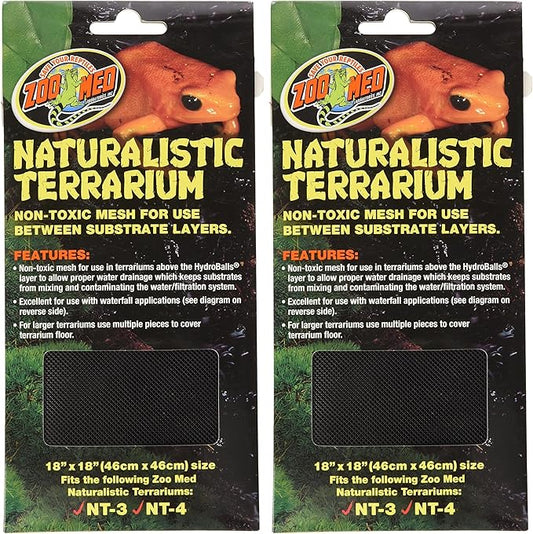 Zoo Med Naturalistic Terrarium Mesh, 18 x 18-Inches (Pack of 2)