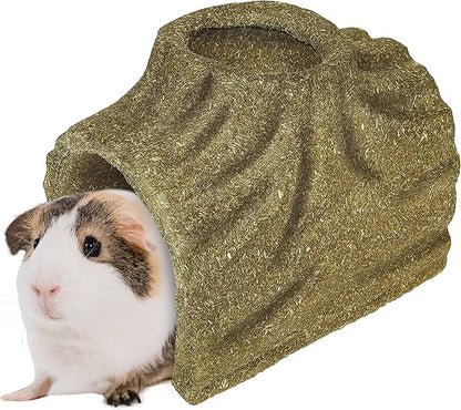 Kaytee Premium Timothy Treat Hideout For Pet Rabbits, Guinea Pigs, and Chinchillas, Large